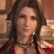 Esta es Aerith, uno de los personajes más conocidos en la historia de Final Fantasy.